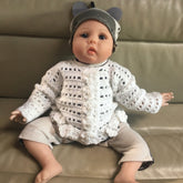 Shannyn Baby Cardigan | 0-3 Months | Crochet Pattern PDF | English